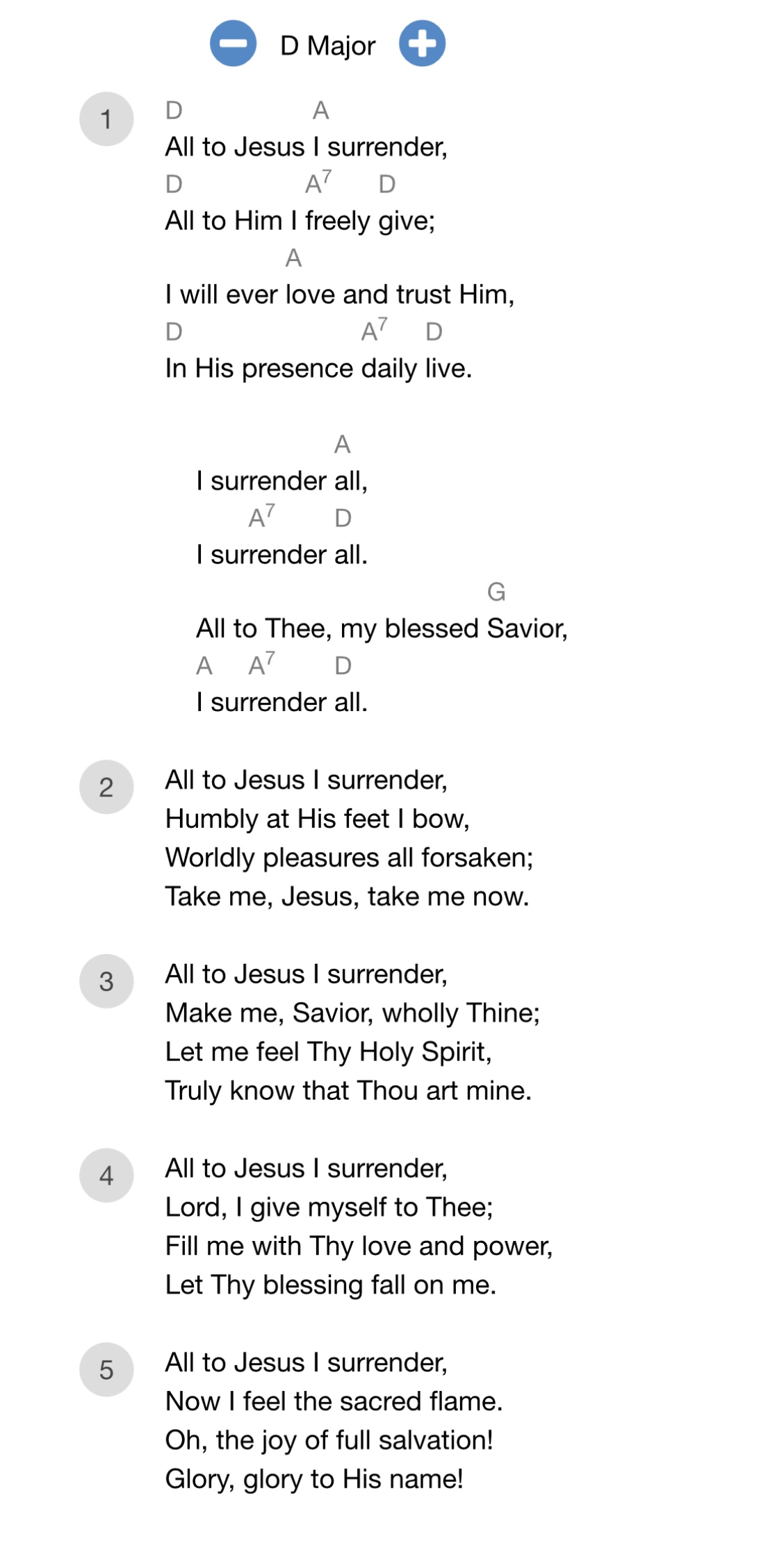 All to Jesus I surrender