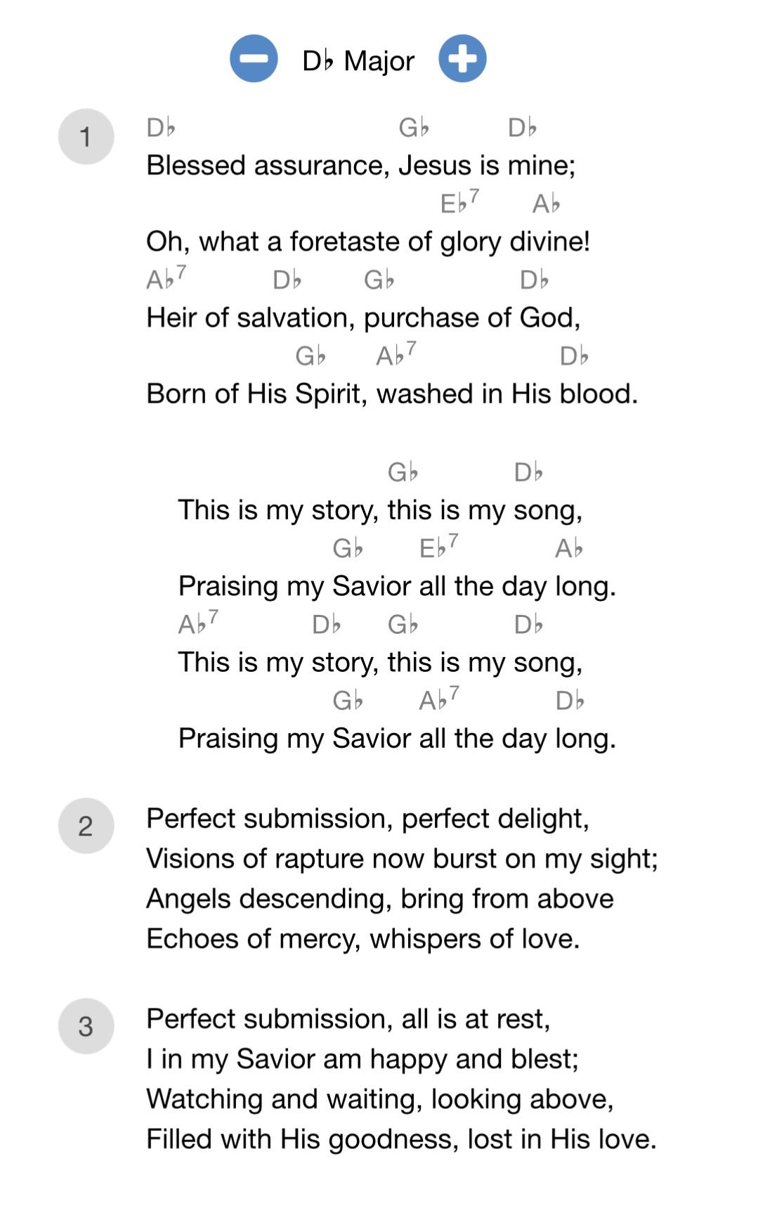 Blessed assurance Jesus is mine