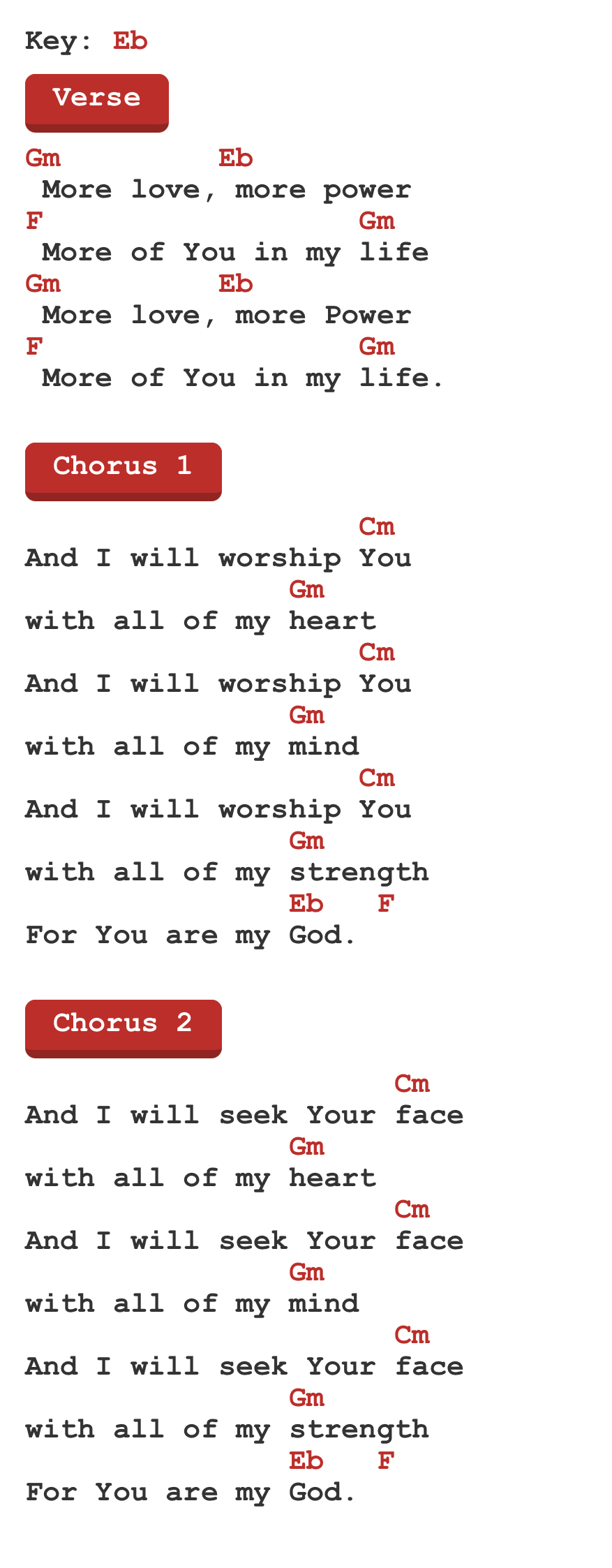 More love more power